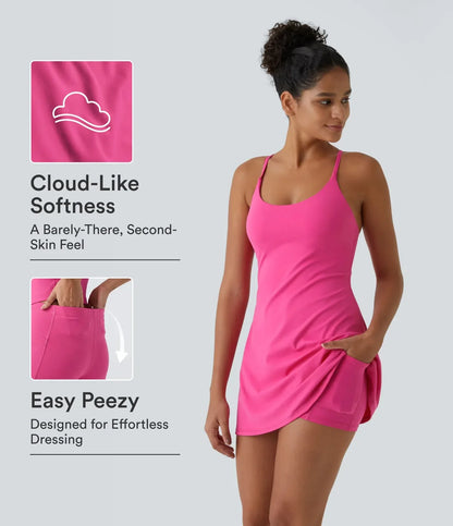 SoftlyZero™ Plush Backless Active Dress-Easy Peezy Edition