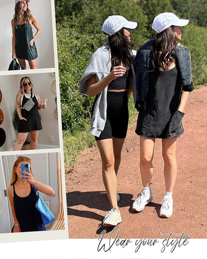 Curve-Friendly 2-in-1 Lounge Romper Dress