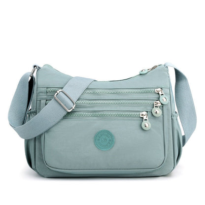 Anti-Theft Nylon Crossbody Bag for Women – Lightweight Multi-Pocket Everyday Shoulder Bag