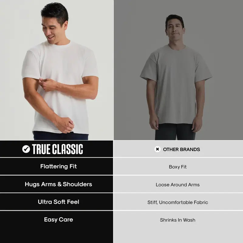 Men’s 4-Pack Short Sleeve Crew Neck T-Shirts
