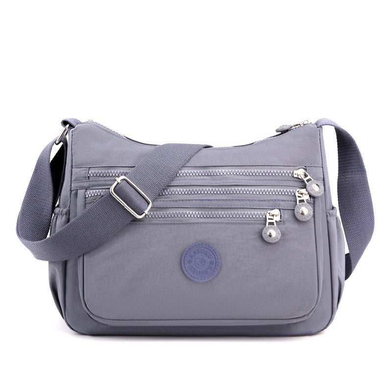 Anti-Theft Nylon Crossbody Bag for Women – Lightweight Multi-Pocket Everyday Shoulder Bag