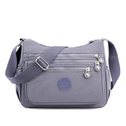 Anti-Theft Nylon Crossbody Bag for Women – Lightweight Multi-Pocket Everyday Shoulder Bag