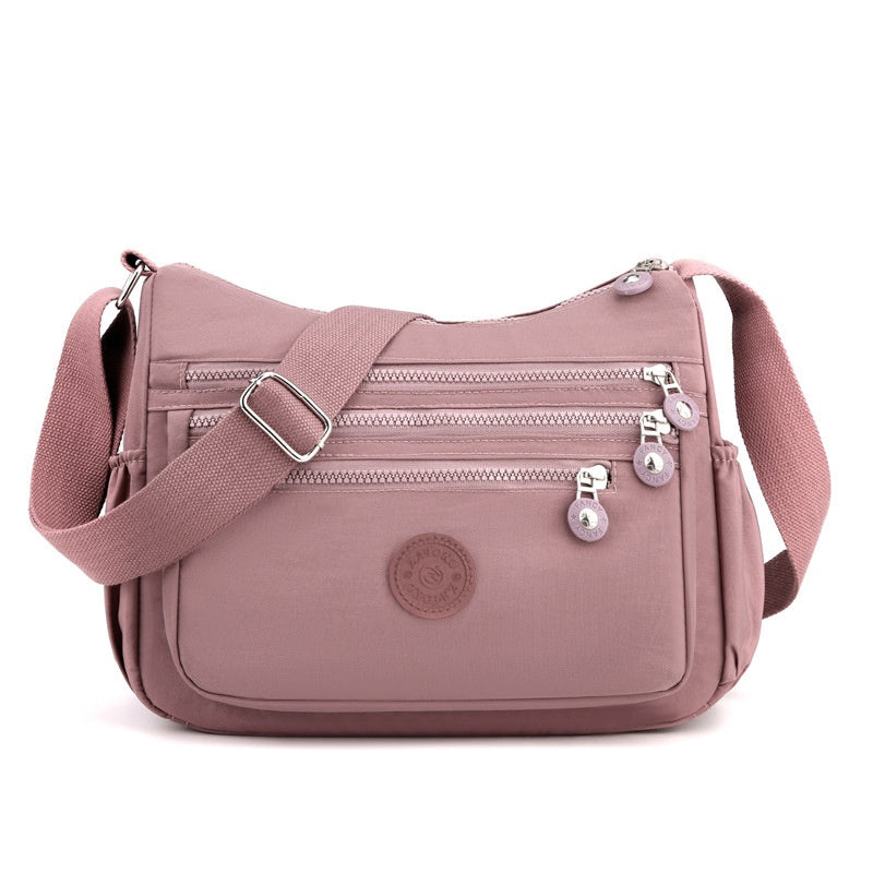 Anti-Theft Nylon Crossbody Bag for Women – Lightweight Multi-Pocket Everyday Shoulder Bag