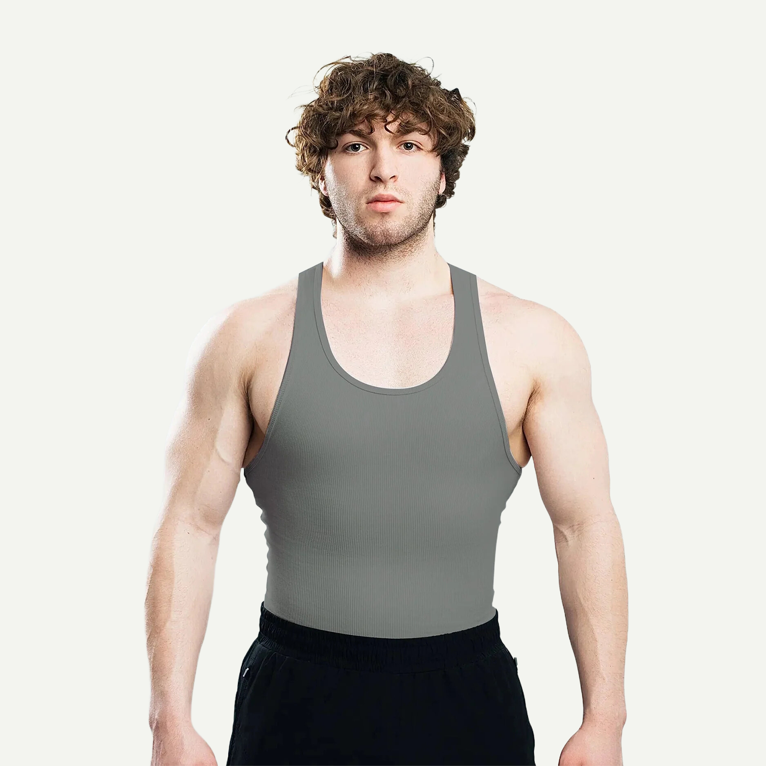 Men's Ribbed Sleeveless Shirt