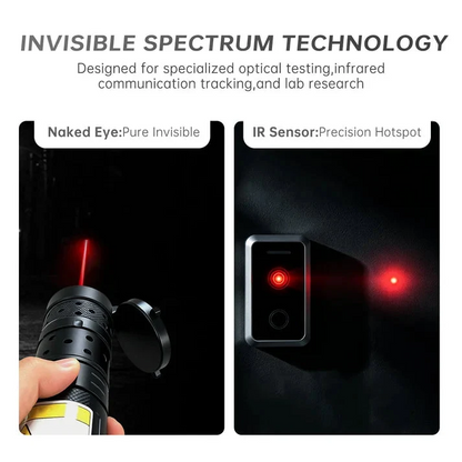 💥2026 New Design 120W 900-1100NMPowerful IR Laser Pointer