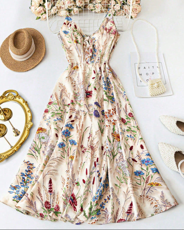 Women's Boho Floral-Print Cami Dress