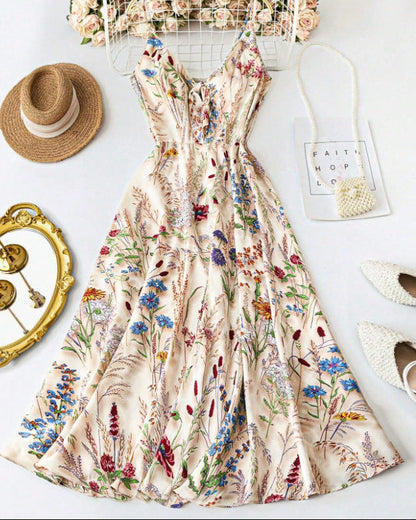 Women's Boho Floral-Print Cami Dress