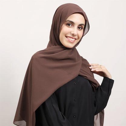 Instant Chiffon Hijab 3-in-1 Magnetic Set – Undercap & Wrap, Ready to Wear