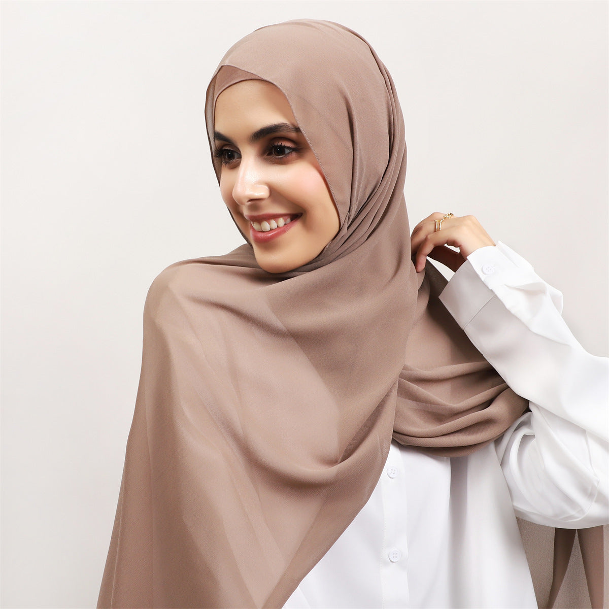 Instant Chiffon Hijab 3-in-1 Magnetic Set – Undercap & Wrap, Ready to Wear