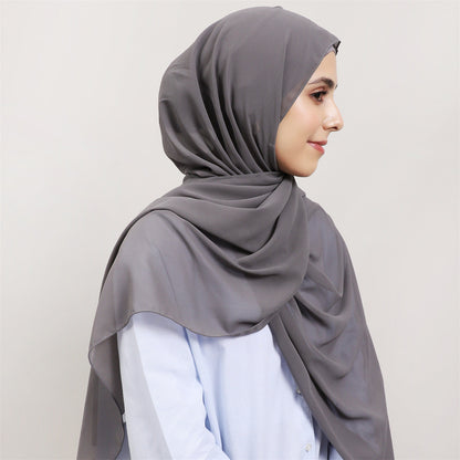 Instant Chiffon Hijab 3-in-1 Magnetic Set – Undercap & Wrap, Ready to Wear