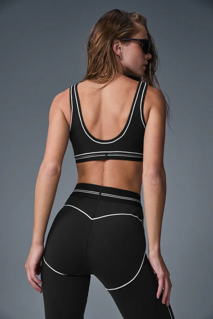 Women's High-Waisted Athletic Yoga Pants Set