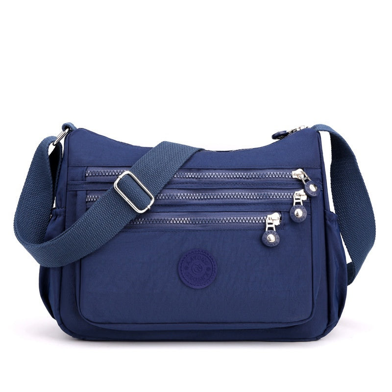 Anti-Theft Nylon Crossbody Bag for Women – Lightweight Multi-Pocket Everyday Shoulder Bag