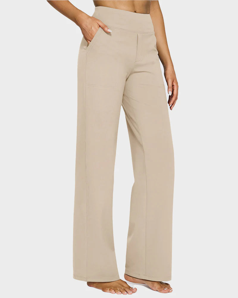 Loose High-Waist Business Wide-Leg Yoga Pants