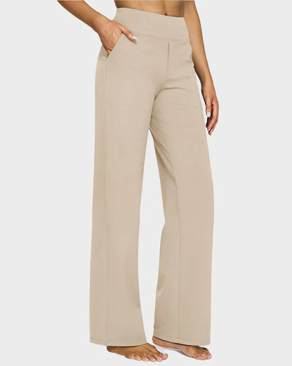 Loose High-Waist Business Wide-Leg Yoga Pants
