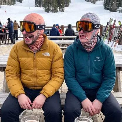 🎿 Realistic Face Balaclava – Funny Ski & Snowboard Mask for Cold Weather Adventures