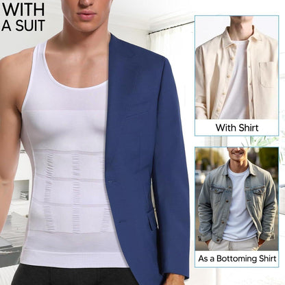 Men’s Compression Shaping Vest – Slim Fit Support for Everyday Confidence