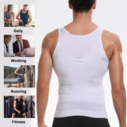 Men’s Compression Shaping Vest – Slim Fit Support for Everyday Confidence