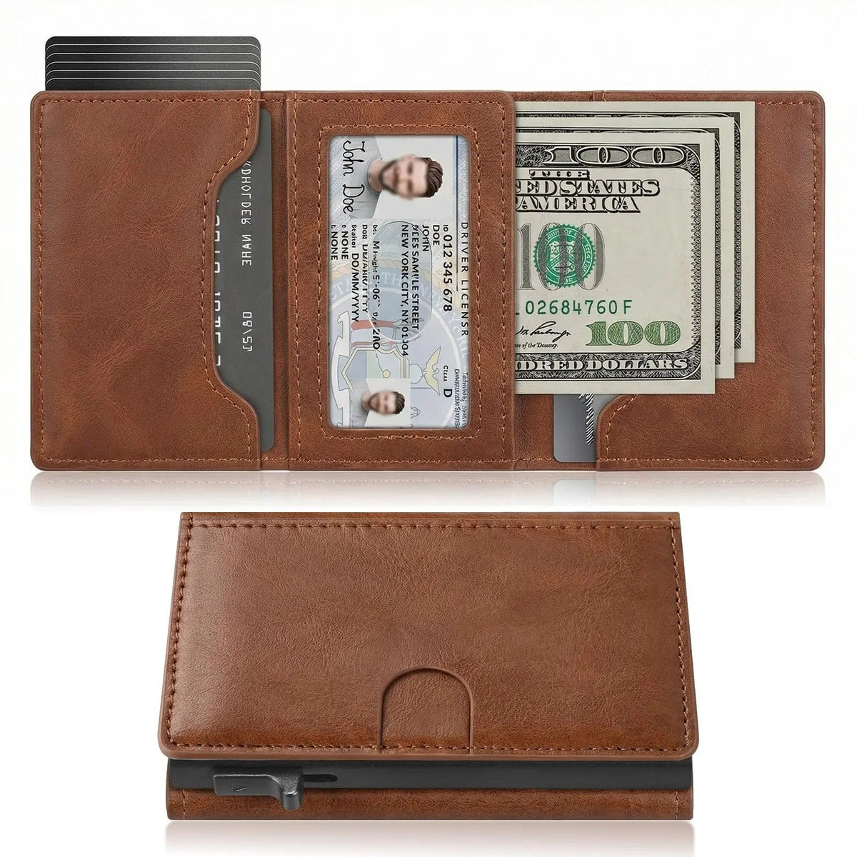 RFID Blocking Leather Wallet for Men