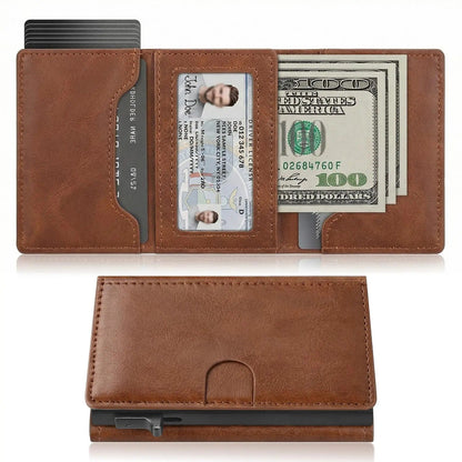 RFID Blocking Leather Wallet for Men