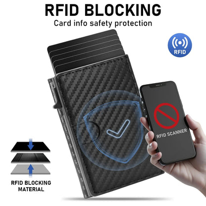 RFID Blocking Leather Wallet for Men