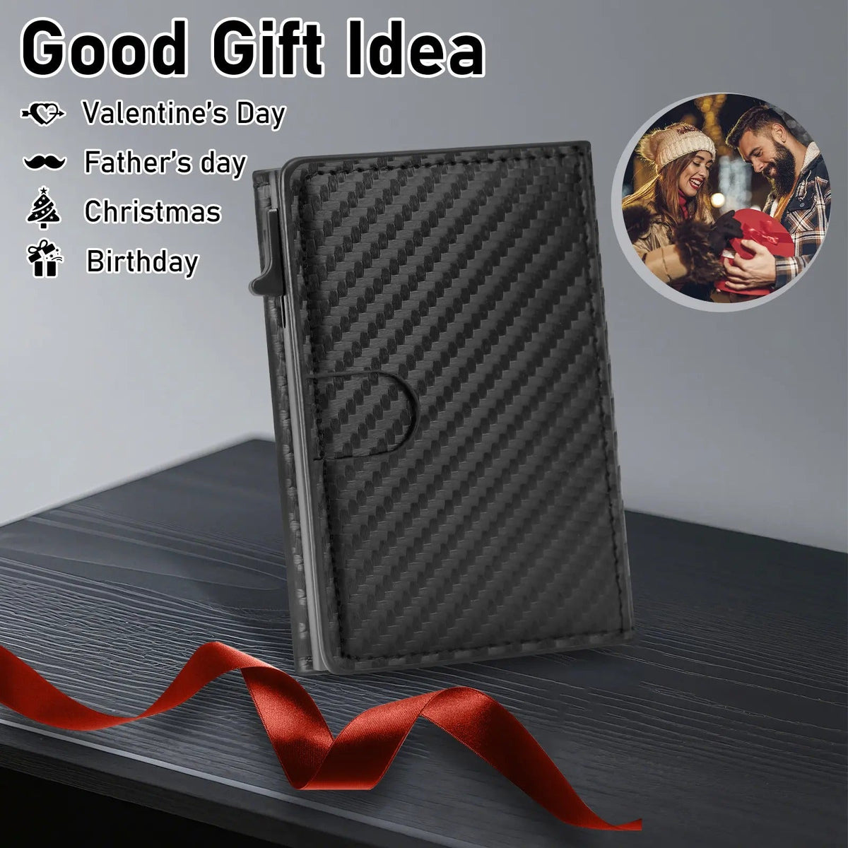 RFID Blocking Leather Wallet for Men