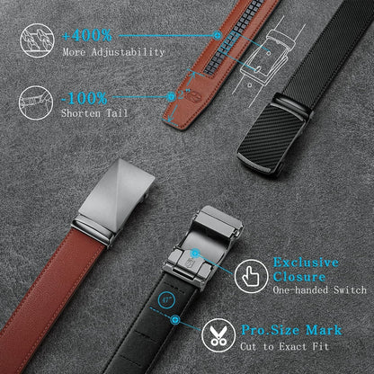 🎉Father’s Day Sale🎉 – Men’s Ratchet Belt for Dress & Everyday Wear